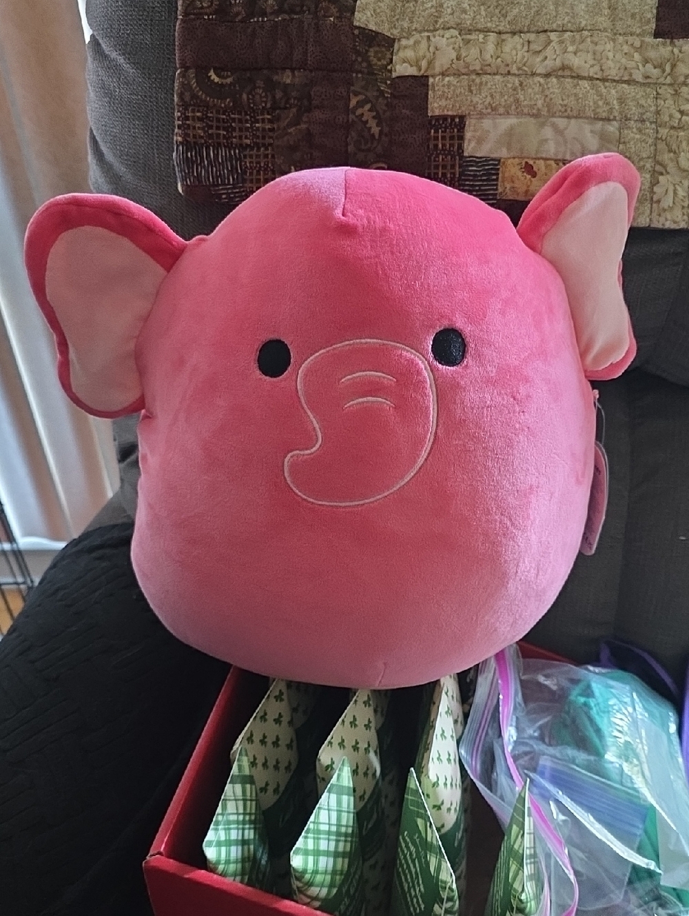 Kyla Squishmallows Pink Elephant 12" NWT